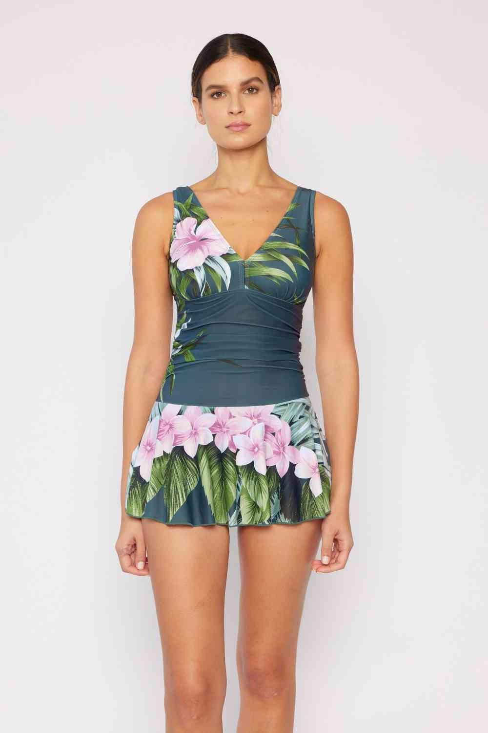 Aloha Forest Swim Dress – Marina West Swim Full Size Clear Waters